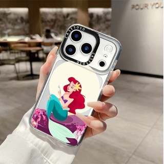 Phim Hoạt Hình Nàng Tiên Cá Ariel Cô Gái Vỏ Sạc Từ Tính Không Dây Tương Thích Cho IPhone11 12 13 14 15 16 Pro Max Cover 16 PLUS Silicon Mềm Trong Suốt Ốp Lưng Chống Sốc