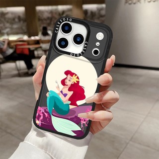 Phim Hoạt Hình Nàng Tiên Cá Ariel Cô Gái Vỏ Sạc Từ Tính Không Dây Tương Thích Cho IPhone11 12 13 14 15 16 Pro Max Cover 16 PLUS Silicon Mềm Trong Suốt Ốp Lưng Chống Sốc