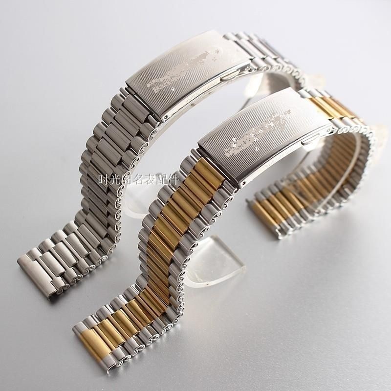 Dây đeo đơn giản 00985|Thích ứng với đồng hồ Rui Radar|Kích thước đa năng 18mm|Unisex|Vòng tay thép không gỉ bằng thép không gỉ|Dây đeo khóa bướm|Đai thép thay thế bằng thép không gỉ|Phụ kiện dây đeo kim loại