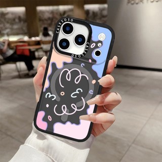 Ốp Sạc Từ Tính Không Dây Tương Thích Cho IPhone11 12 13 14 15 16 Pro Max Nhiều Màu Sắc Đường Hoa Miếng Dán 15 16 PLUS 16E Silicon Mềm Trong Suốt Cản Vỏ Chống Sốc