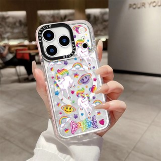 Ốp Sạc Từ Tính Không Dây Lisa Frank Ins Unicorn Tương Thích Cho IPhone 12 13 14 15 16 17 Pro Max Cover 16E 17AIR Silicon Mềm Trong Suốt Ốp Lưng Chống Sốc