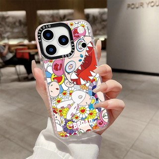 Takashi Murakami Sunflower Skeleton Ốp Lưng Sạc Từ Tính Không Dây Tương Thích Cho IPhone 12 13 14 15 16 17Pro Max Cover 16E 17AIR Silicon Mềm Trong Suốt Ốp Lưng Chống Sốc
