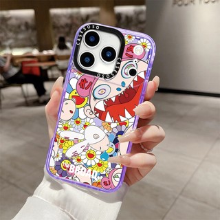 Takashi Murakami Sunflower Skeleton Ốp Lưng Sạc Từ Tính Không Dây Tương Thích Cho IPhone 12 13 14 15 16 17Pro Max Cover 16E 17AIR Silicon Mềm Trong Suốt Ốp Lưng Chống Sốc