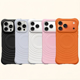 Cam Nâng Cấp Từ Tính Silicon Lỏng Ripple Ốp Lưng Điện Thoại iPhone 17 Pro Max 17Air 16 Plus 15 14 13 12 11 Pro Max Vỏ Bảo Vệ Chống Sốc