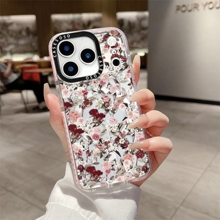 Ốp sạc từ tính không dây hoa màu vàng tối giản Tương thích cho IPhone 12 13 14 15 1617ProMax Cover 16E 17AIR Silicon mềm trong suốt Vỏ chống sốc