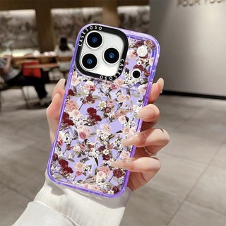 Ốp sạc từ tính không dây hoa màu vàng tối giản Tương thích cho IPhone 12 13 14 15 1617ProMax Cover 16E 17AIR Silicon mềm trong suốt Vỏ chống sốc