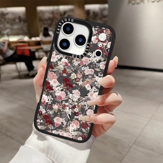 Ốp sạc từ tính không dây hoa màu vàng tối giản Tương thích cho IPhone 12 13 14 15 1617ProMax Cover 16E 17AIR Silicon mềm trong suốt Vỏ chống sốc