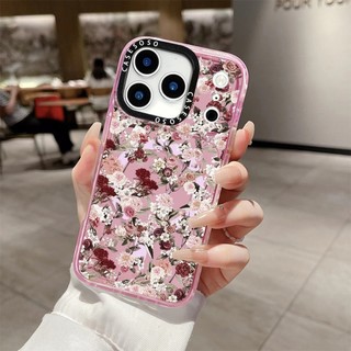 Ốp sạc từ tính không dây hoa màu vàng tối giản Tương thích cho IPhone 12 13 14 15 1617ProMax Cover 16E 17AIR Silicon mềm trong suốt Vỏ chống sốc