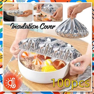100 Chiếc Hộ Gia Đình Cấp Thực Phẩm Có Thể Tái Sử Dụng Màng Nhôm Để Cách Nhiệt Và Bảo Quản Nhiệt Thích Hợp Cho Lò Nướng Đi Dã Ngoại
