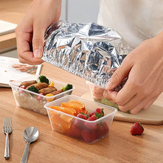 100 Chiếc Hộ Gia Đình Cấp Thực Phẩm Có Thể Tái Sử Dụng Màng Nhôm Để Cách Nhiệt Và Bảo Quản Nhiệt Thích Hợp Cho Lò Nướng Đi Dã Ngoại