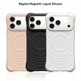 Nâng cấp Vỏ điện thoại silicon lỏng từ tính cho iPhone 17 Pro Max 17 Air 16 15 14 13 12 11 Vỏ bảo vệ chống sốc