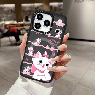Ốp Sạc Từ Tính Không Dây Tương Thích Cho IPhone 17 Pro Max Cover Marie Pink Fantasry Mèo Dễ Thương 17 Pro Silicone Mềm Trong Suốt Cản 17 Vỏ Chống Sốc Không Khí
