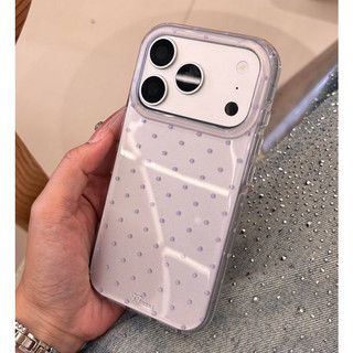 Ốp Điện Thoại Silicon Hai Lớp Màu Tím Lãng Mạn Hàn Quốc Cho iPhone 17Promax 17Pro 14 15 16 Pro Max 13 Vỏ Di Động Nữ Chống Sốc