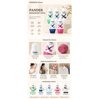 Antiperspirant Roll On Deodorant Underarm Odor Control Long Lasting Sport Wholesale 5 Scents Pander