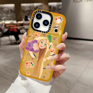 Rapunzel Sắc Tố Graffiti Ốp Lưng Sạc Từ Tính Không Dây Tương Thích Cho IPhone 12 13 14 15 16 17 Pro Max Cover17AIR Silicon Mềm Trong Suốt Ốp Lưng Chống Sốc