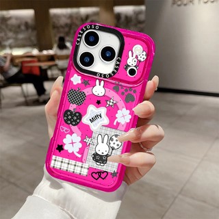 Đen Trắng Miffy Miếng Dán Ốp Lưng Sạc Từ Tính Không Dây Tương Thích Cho IPhone 12 13 14 15 16 17 Pro Max Cover17AIR Silicon Mềm Trong Suốt Ốp Lưng Chống Sốc