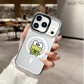 Ốp điện thoại thu nhỏ dễ thương Keroppi Winnie The Pooh Vỏ sạc từ tính không dây Tương thích cho IPhone 12 13 14 15 1617ProMax Cover 17 AIR Silicone mềm trong suốt Vỏ chống sốc