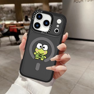 Ốp điện thoại thu nhỏ dễ thương Keroppi Winnie The Pooh Vỏ sạc từ tính không dây Tương thích cho IPhone 12 13 14 15 1617ProMax Cover 17 AIR Silicone mềm trong suốt Vỏ chống sốc