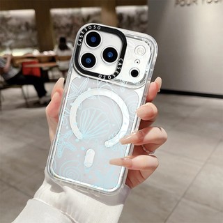 Ốp điện thoại sạc từ tính không dây màu xanh biển Tương thích cho IPhone11 12 13 14 15 16 Pro Max Cover 16 PLUS Silicone mềm trong suốt Vỏ chống sốc