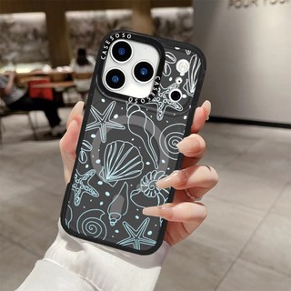 Ốp điện thoại sạc từ tính không dây màu xanh biển Tương thích cho IPhone11 12 13 14 15 16 Pro Max Cover 16 PLUS Silicone mềm trong suốt Vỏ chống sốc