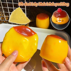 Pudding Căng Thẳng Bóng Squishy Hình Thực Phẩm Pudding Bóp Bóng Fidget Đồ Chơi Cảm Giác Giảm Căng Thẳng Cho Trẻ Em Quà Tặng