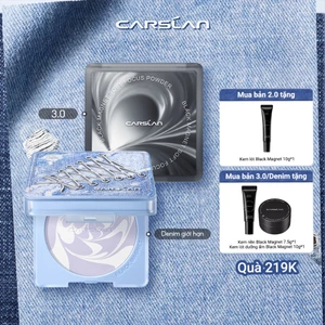 Phấn phủ nén Black Magnet CARSLAN lâu trôi kiềm dầu 24 giờ 8g