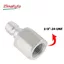HPA Bạc Thép Không Gỉ AIR CO2 Gas Nạp Nhanh Sạc Adapter 3 / 8 "-24 UNF Chủ Đề Homebrewing Soda Bia 1 Năm