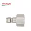 HPA Bạc Thép Không Gỉ AIR CO2 Gas Nạp Nhanh Sạc Adapter 3 / 8 "-24 UNF Chủ Đề Homebrewing Soda Bia 1 Năm