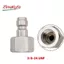 HPA Bạc Thép Không Gỉ AIR CO2 Gas Nạp Nhanh Sạc Adapter 3 / 8 "-24 UNF Chủ Đề Homebrewing Soda Bia 1 Năm