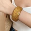 Vòng tay rộng nữ nhựa lấp lánh ngôi sao bóng loáng kiểu chunky Y2K - Trang sức sáng bóng phù hợp tiệc tùng & hàng ngày