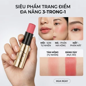 Kem Má Hồng 3 in1 Đa Năng Mắt-Môi-Má Tự Nhiên Lâu Trôi Chống Nước Multi Blush Stick 7g