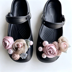 Fairy Pink Họa Tiết Giày Quyến Rũ 12 Chiếc Sandal Nữ Trang Trí Nút DIY Phụ Kiện Giày Bộ