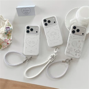 Ốp điện thoại xử lý iPhone 17 Pro max Laser họa tiết hoạt hình chất liệu TPU IMD