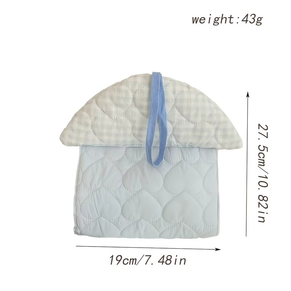 Túi vải quilted in hoạt hình, túi đựng khăn giấy mềm treo, phong cách cô gái, dùng cho gia đình hàng ngày
