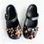 Dễ Thương Họa Tiết Họa Tiết Da Báo Giày Quyến Rũ 12 Chiếc Sandal Nữ Trang Trí Nút DIY Giày Phụ Kiện Bộ