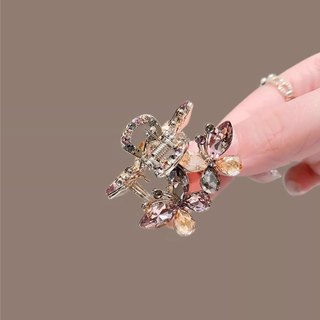 Phong Cách Mới Rỗng Bướm Mini Nhỏ Lấy Kẹp Cao Cấp Ánh Sáng Sang Trọng Nổ Tóc Tóc Nửa Tie Tóc