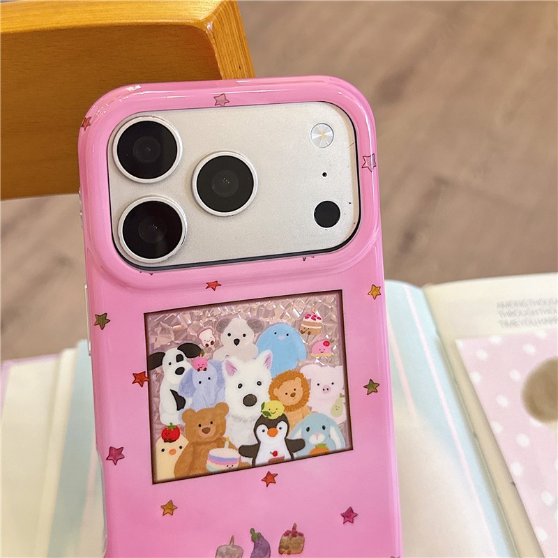 IPhone 17 Pro max Frame họa tiết động vật Chất liệu TPU Vỏ điện thoại xử lý IMD