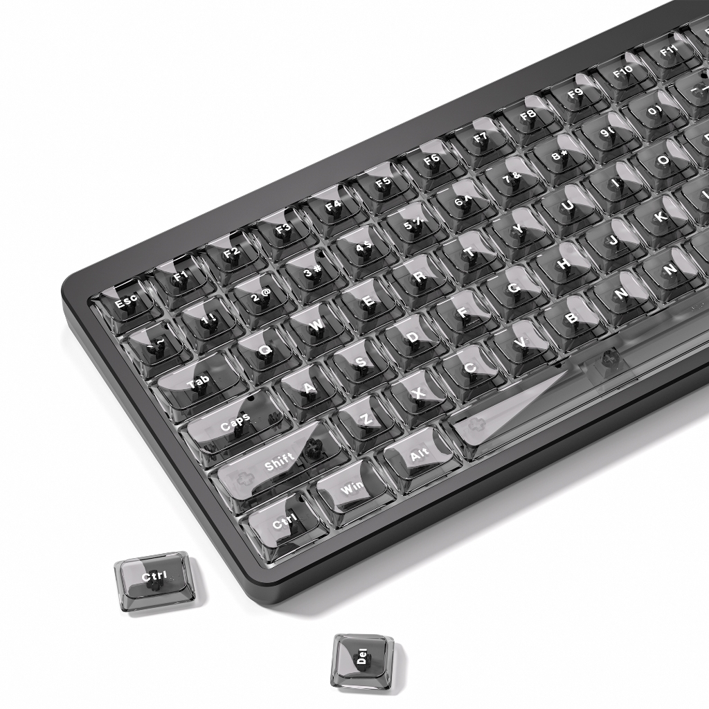 Womier 126 Phím PC Jelly Grey Cấu Hình Thấp Tỏa Sáng Thông Qua Tùy Chỉnh Keycaps Bộ Cho Cherry Gateron MX Switch Bàn Phím Cơ | BigBuy360 - bigbuy360.vn
