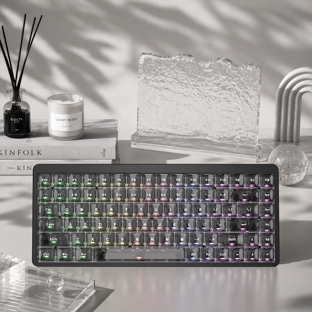 Womier 126 Phím PC Jelly Grey Cấu Hình Thấp Tỏa Sáng Thông Qua Tùy Chỉnh Keycaps Bộ Cho Cherry Gateron MX Switch Bàn Phím Cơ | BigBuy360 - bigbuy360.vn