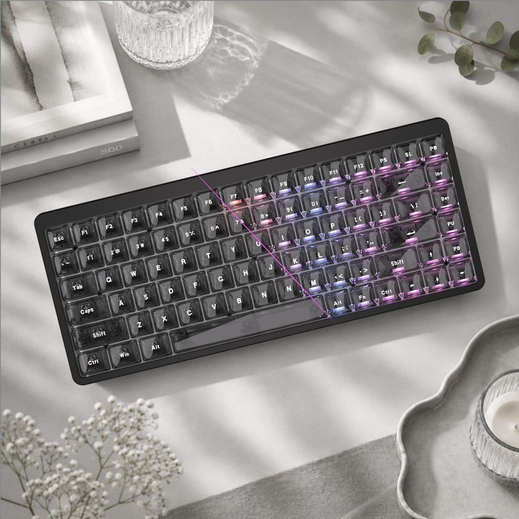 Womier 126 Phím PC Jelly Grey Cấu Hình Thấp Tỏa Sáng Thông Qua Tùy Chỉnh Keycaps Bộ Cho Cherry Gateron MX Switch Bàn Phím Cơ | BigBuy360 - bigbuy360.vn