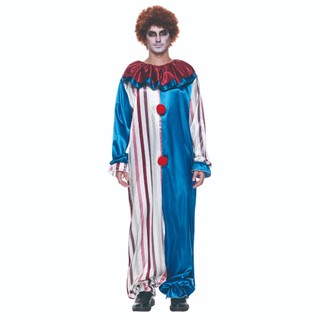 Người lớn chảy máu xiếc hề trang phục Đàn ông Halloween Scary Hề Cosplay trang phục Carnival Đảng Stage Show ăn mặc