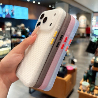 Ốp điện thoại tản nhiệt thoáng khí Thích hợp cho iPhone 17 16 15 14 13 Pro Max Vỏ silicon làm mát bằng lưới