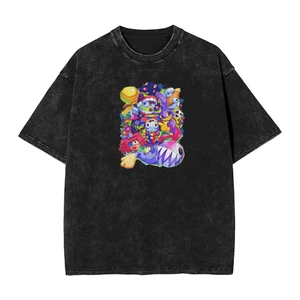 Digital Circus In Hình Nhân Vật In Hình Unisex Thời Trang Nguyên Chất Cotton In Hình Áo Thun Top