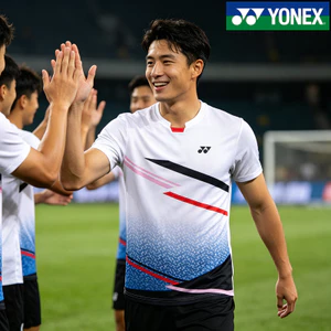Áo sơ mi khô nhanh cầu lông YONEX, áo sơ mi ngắn tay tập luyện thoáng khí cho nam và nữ