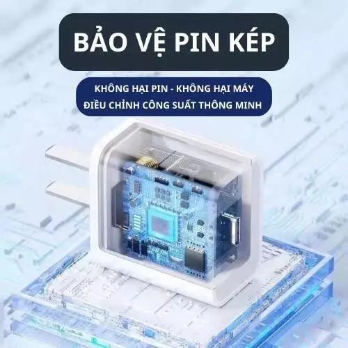 PD 30W Bộ Sạc nhanh (Củ sạc+Dây sạc nhanh Loại C đến C 1m)Sạc nhanh an toàn không nóng máy cho iPhone 15/16/17 Pro Max