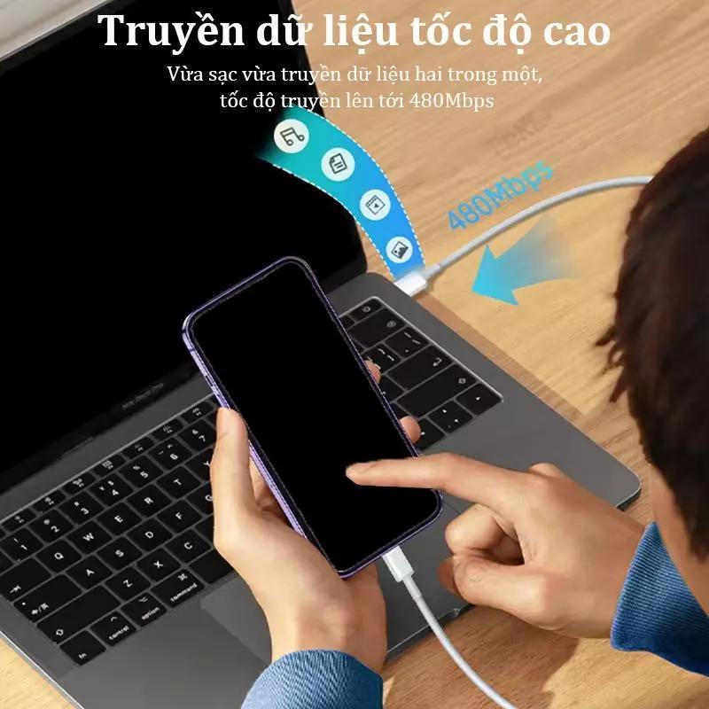PD 30W Bộ Sạc nhanh (Củ sạc+Dây sạc nhanh Loại C đến C 1m)Sạc nhanh an toàn không nóng máy cho iPhone 15/16/17 Pro Max