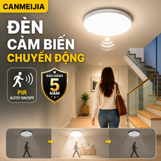 Đèn LED Ốp Trần Cảm Biến Chuyển Động PIR Tự Động Bật/Tắt 15W 20W 30W 40W Đèn Trần Thông Minh Cầu Thang Hành Lang Nhà Vệ Sinh  Bảo Hành 5 Năm