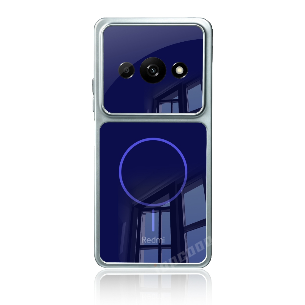 Ốp điện thoại bóng trang trí doanh nghiệp thời trang cho Redmi A3 2024 A3 Pro A4 A5 A7 A7 Pro 4G 5G Vỏ chống sốc chống trầy xước màu vàng