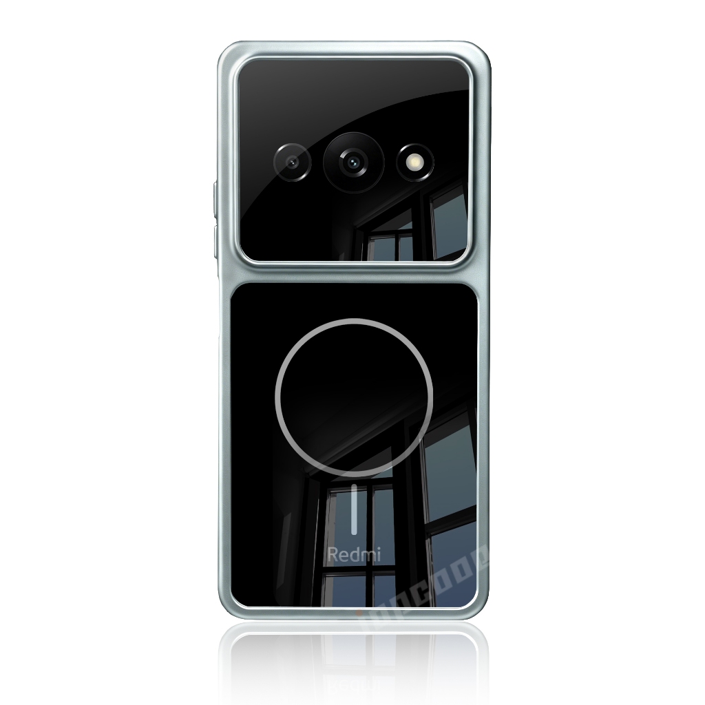 Ốp điện thoại bóng trang trí doanh nghiệp thời trang cho Redmi A3 2024 A3 Pro A4 A5 A7 A7 Pro 4G 5G Vỏ chống sốc chống trầy xước màu vàng