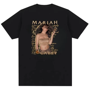 Áo thun nam nữ in hình cotton nguyên chất thời trang của Mariah Carey